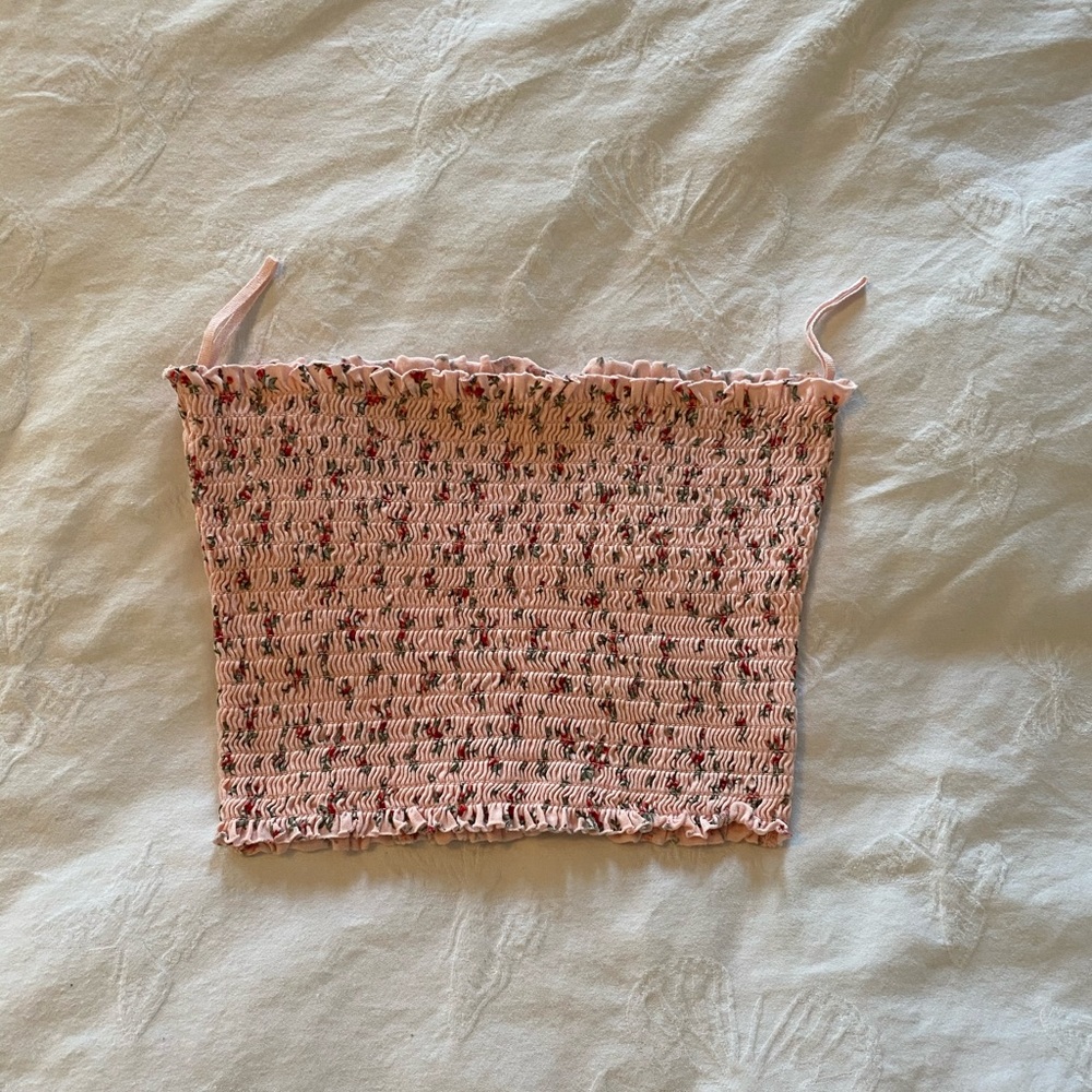 Floral tube top